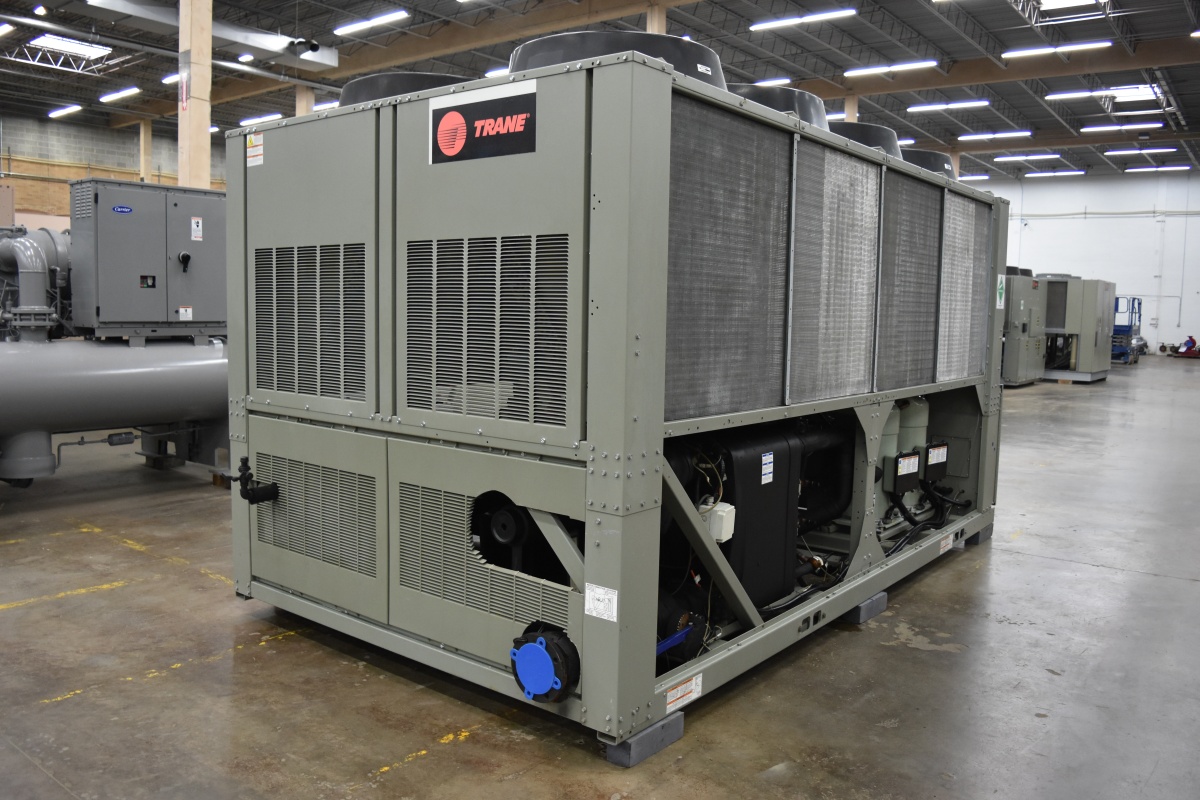 120 Ton Trane Air-Cooled Chiller Surplus Group