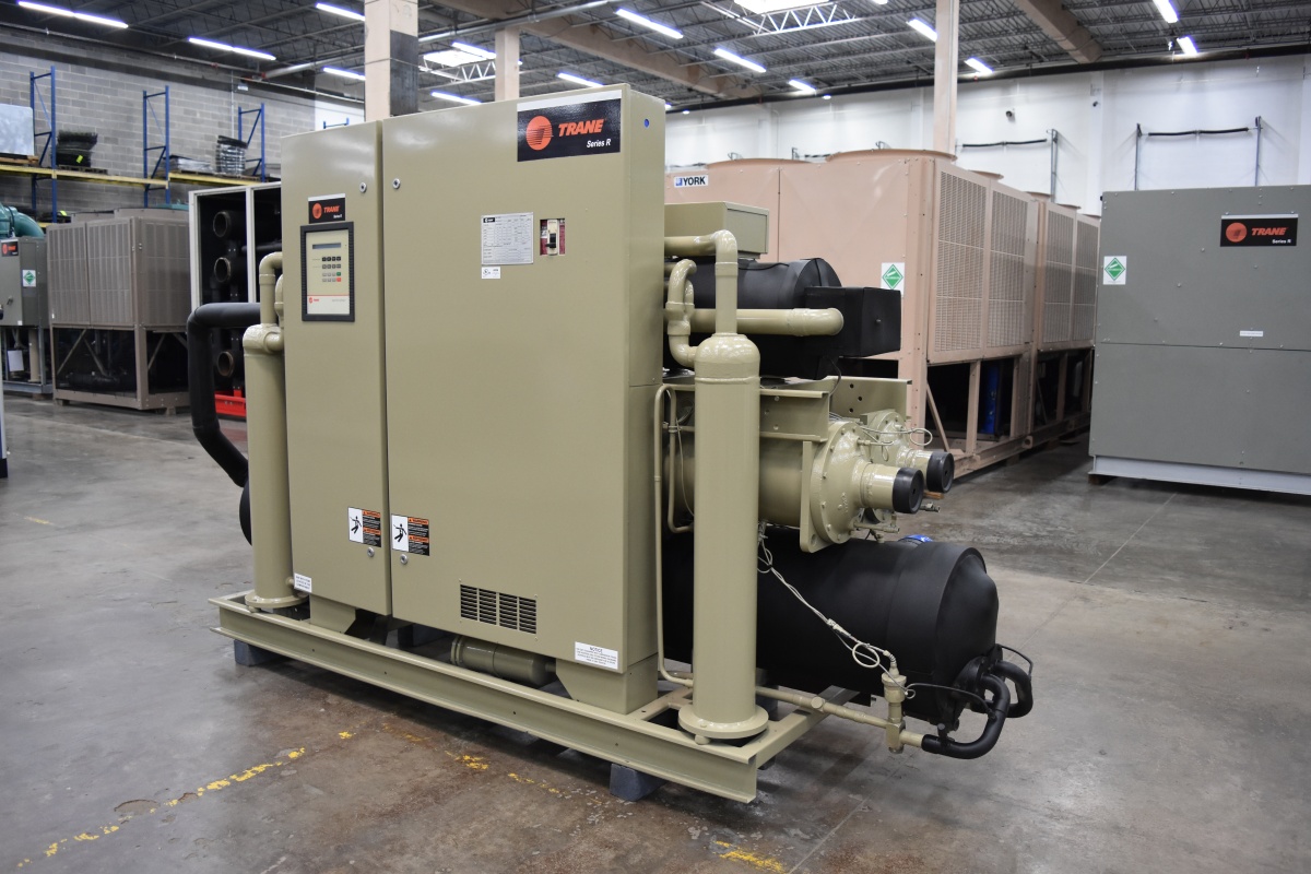 125 Ton Trane Water-Cooled Chiller Surplus Group