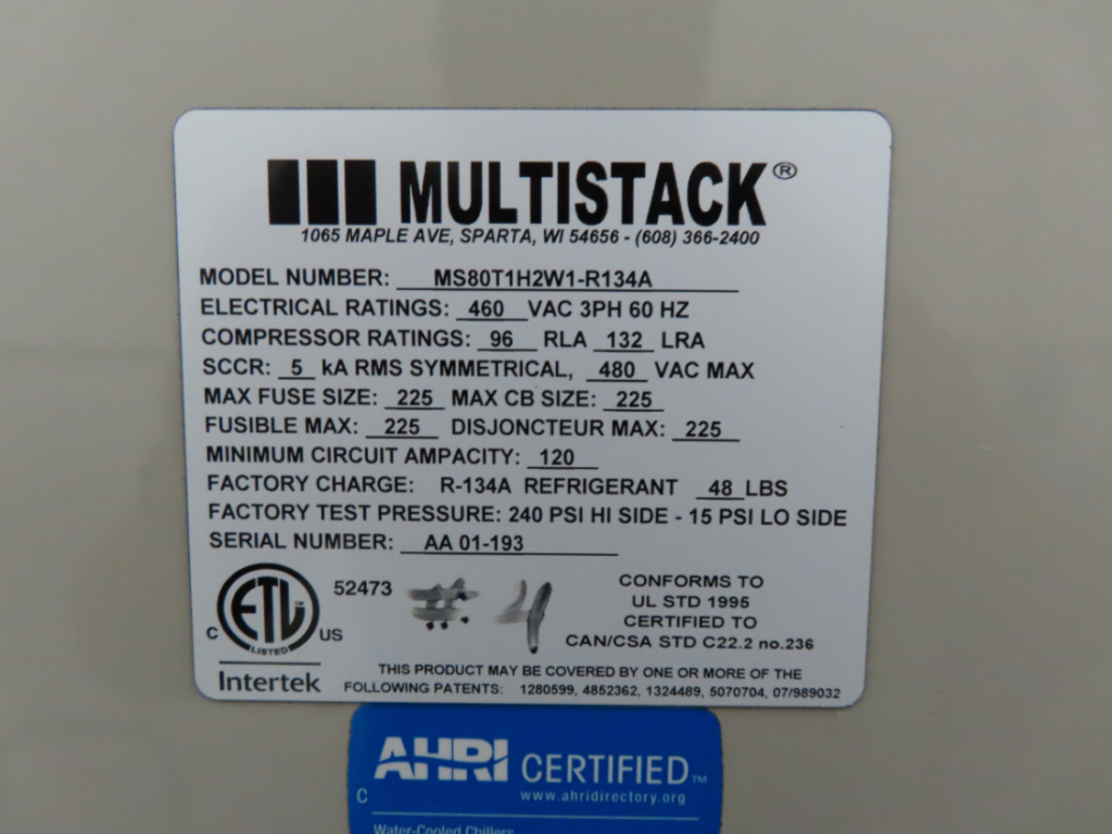 320 Ton Water-Cooled Chiller - Surplus Group