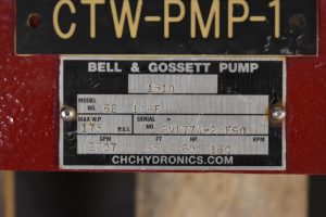 60 HP Bell & Gossett Centrifugal Pump Surplus Group