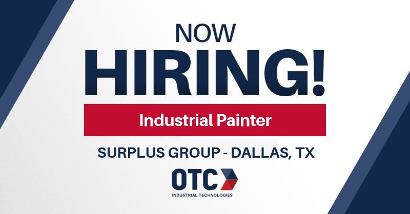 OTC Now Hiring - Industrial Painter