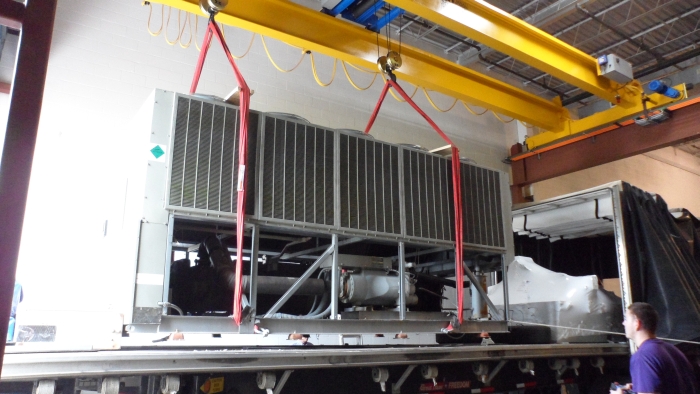 Surplus Group Used Trane Chiller loading for export