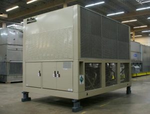 Used mcquay 85 ton air cooled chiller 2002  1