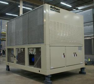 Used mcquay 85 ton air cooled chiller 2002  2