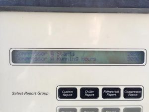 Used trane air cooled chiller 90 tons 2002  hours 1